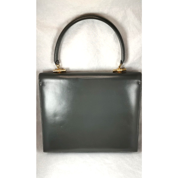 Viki Original Handbag Purse 50's Style Gray Red Interior Professional Gold VTG - Picture 3 of 14